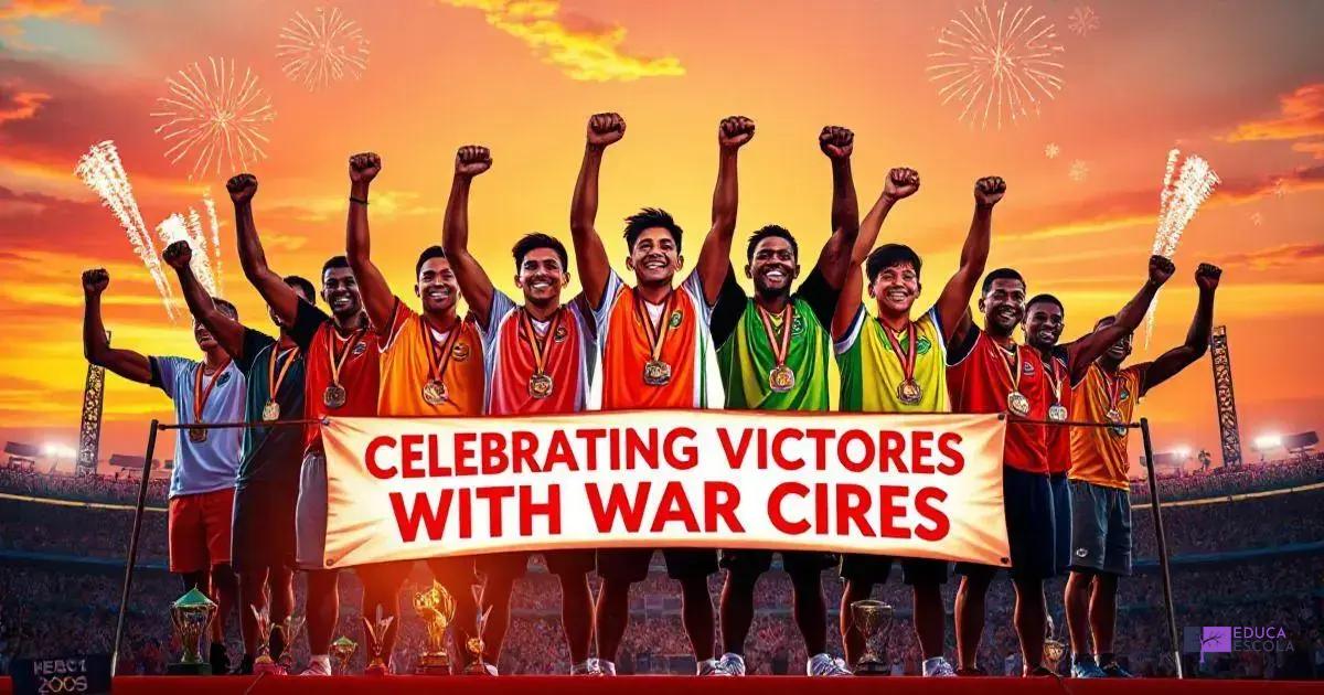 Celebrando Vitórias com Gritos de Guerra